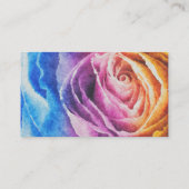 Carte De Visite L'arc-en-ciel d'aquarelle s'est levé (Dos)