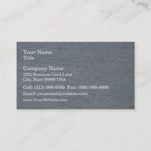 Carte De Visite L'ardoise essente des tuiles de toit (Devant)