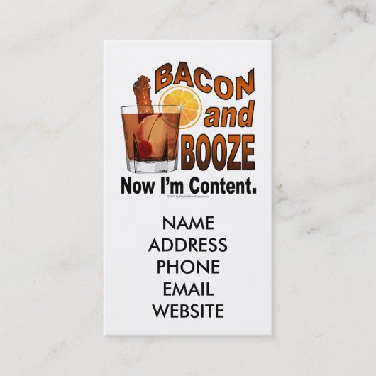 Carte De Visite LARDON et BOISSON! Maintenant, je suis Contente. (Devant)