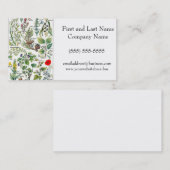 Carte De Visite Larousse Pine Cône Forêt Nature Art (Devant / Derrière)