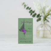 Carte De Visite L'art Abstrait du Dervish violet (Debout devant)