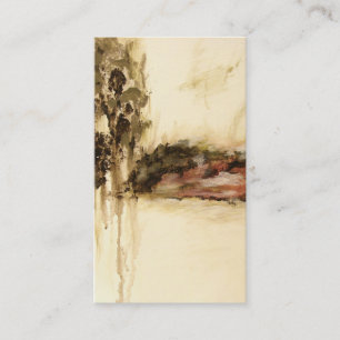 Carte De Visite L'art ambigu et abstrait de paysage s'égoutte la