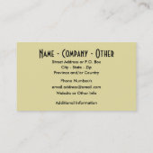 Carte De Visite L'art de la bobine de mouche pour les fans de pêch (Dos)