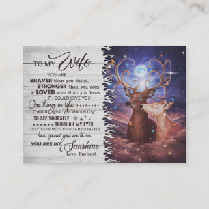 Carte De Visite L'Art De La Femme À Ma Femme Braver Aimé