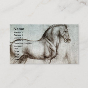 Carte De Visite L'art du cheval Vintage