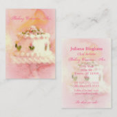 Carte De Visite L'art du gâteau (Devant / Derrière)