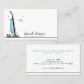 Carte De Visite L'art ménager nettoyant à vide (Devant / Derrière)