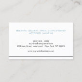 Carte De Visite L'art ménager nettoyant à vide (Dos)