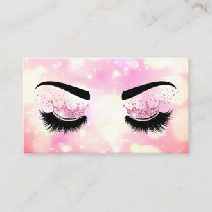 Carte De Visite L'artiste de maquillage Crown Lashes Beauty Salon 