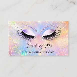 Carte De Visite L'artiste de maquillage Eyelashes Brothers Hologra