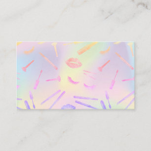Carte De Visite L'artiste de maquillage HOLOGRAPH lâche les lèvres