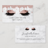 Carte De Visite L'artiste de maquillage lance l'or de la Parties s (Devant / Derrière)