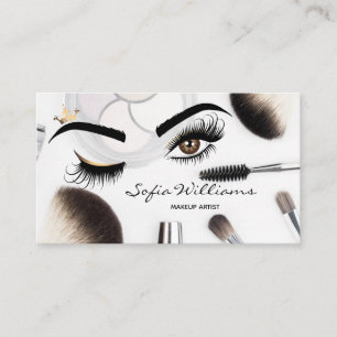 Carte De Visite L'artiste de maquillage Wink Eye Beauty Salon
