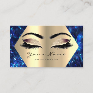 Carte De Visite L'artiste Rose de maquillage de Parties scintillan