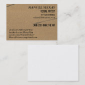 Carte De Visite L'artiste visuel (Devant / Derrière)