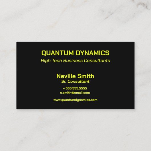 Carte De Visite Laser (Dos)