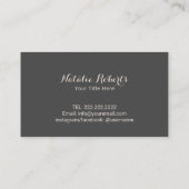 Carte De Visite Laser Soins de la peau Soins de la peau moderne Go (Dos)