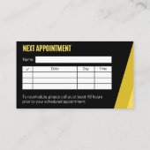 Carte De Visite Lash Appointment Reminder Card Editable  (Dos)