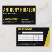 Carte De Visite Lash Appointment Reminder Card Editable  (Devant / Derrière)