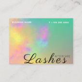 Carte De Visite Lash aquarelle Abstraite après l'instruction d'ent (Devant)