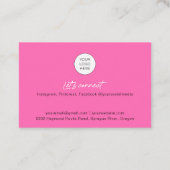 Carte de visite Lash avec code QR et photos (Dos)
