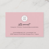 Carte de visite Lash avec code QR et photos (Dos)