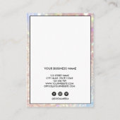 Carte De Visite Lash Client Record Ajouter Logo Holographe Voiture (Dos)