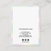Carte De Visite Lash Client Record Ajouter Logo Holographe Voiture (Dos)