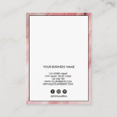 Carte De Visite Lash Client Record Ajouter un logo (Dos)