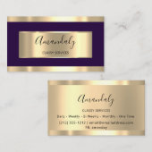 Carte De Visite Lash de l'organisateur d'événements de coiffeur pr (Devant / Derrière)