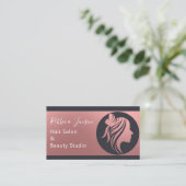 Carte De Visite Lash de maquillage professionnel pour salon de coi (Debout devant)