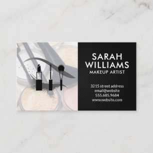 Carte De Visite Lash des yeux Brosses de maquillage et palette