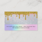 Carte De Visite Lash des yeux | PARTIES SCINTILLANT | Make Up Arti (Dos)