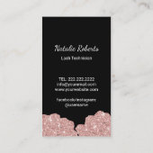 Carte De Visite Lash Diva Parties scintillant Beauté Crâne Eyelash (Dos)