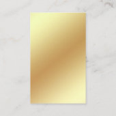 Carte De Visite lash et brow artiste qr code golden driden (Dos)