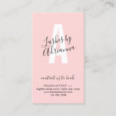 Carte De Visite Lash Extension Aftercare (Devant)