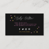 Carte De Visite Lash Extension Lashes Beauté Beautician maquillage (Dos)