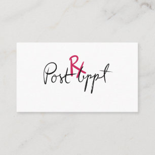 Carte De Visite Lash Extensions Aftercare Card - Rx