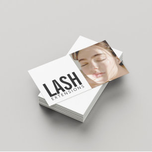 Carte De Visite Lash Extensions Eyelash profil femme photo