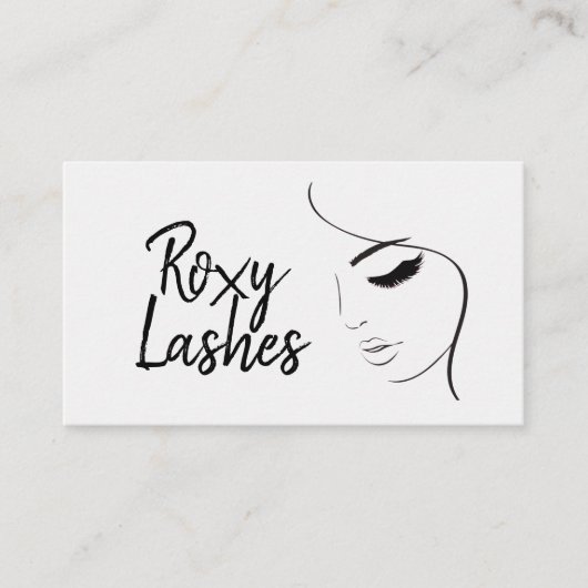 Carte De Visite Lash Extensions Eyelashes Brows Salon (Devant)