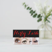 Carte De Visite Lash Extensions Lashes Beauté Cosmetologie Salon (Debout devant)