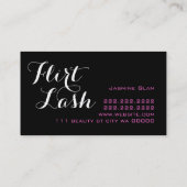 Carte De Visite Lash Extensions Lashes Beauté Cosmetologie Salon (Dos)