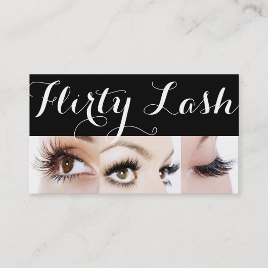 Carte De Visite Lash Extensions Lashes Beauté Cosmetologie Salon (Devant)