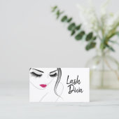 Carte De Visite Lash Extensions Salon Beauty Spa (Debout devant)
