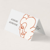 Carte De Visite Lash Eyelash Extensions Instructions AfterCare (Devant)