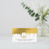 Carte De Visite Lash Instructions de soins postérieurs Gold Driver (Debout devant)