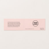 Carte De Visite Lash Instructions et rappel de rendez-vous (Extérieur déplié)