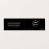 Carte De Visite Lash Instructions et rappel de rendez-vous (Extérieur déplié)