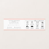 Carte De Visite Lash Instructions et rappel de rendez-vous (Intérieur déplié)