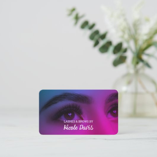 Carte de visite Lash Tech Eyebrow Brows (Debout devant)
